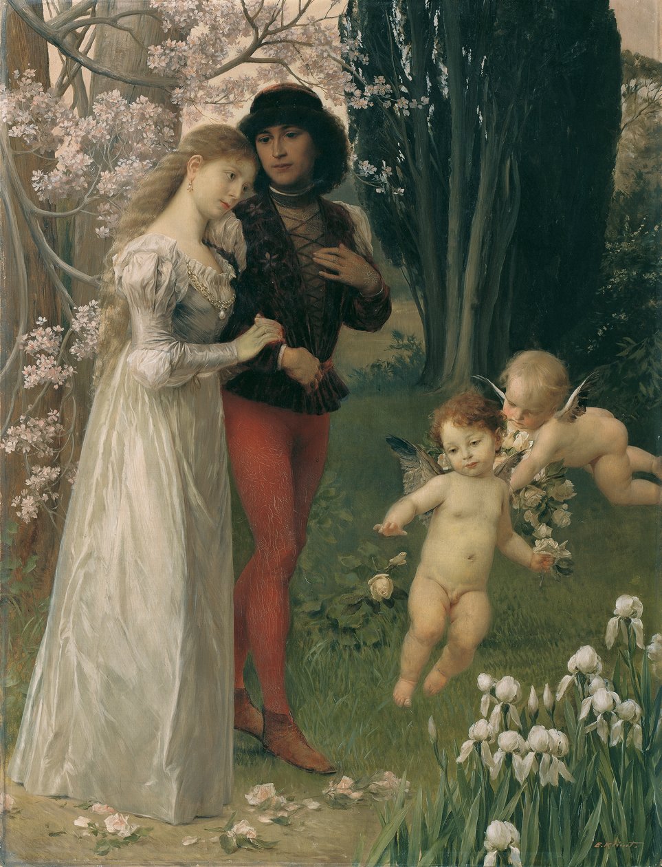 Francesca Riminiből és Paoloból alkotó: Ernst Klimt