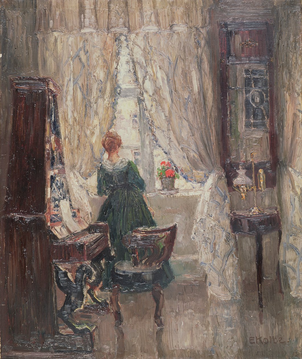 A Szalonban, 1910 körül alkotó: Ernst Kolbe