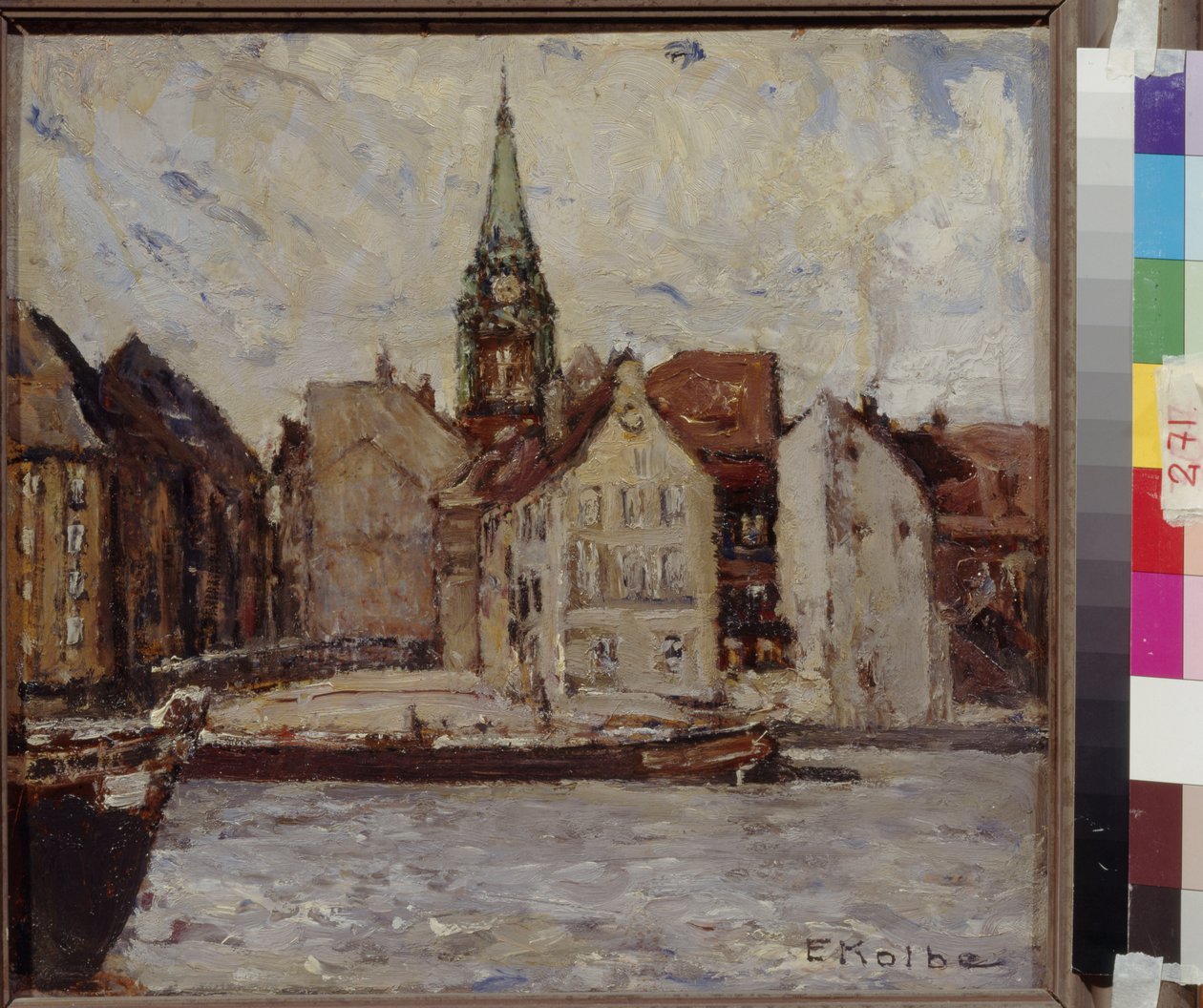 Neukoelln (New Coelln), Kolbe, Ernst (1876-1945). Olaj, karton, Mérete: 37,5x40. Állami A. Puskin Szépművészeti Múzeum, Moszkva alkotó: Ernst Kolbe