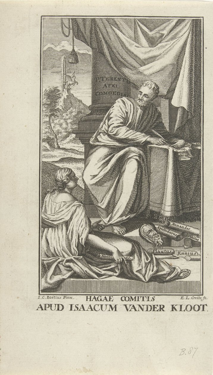 Titelpagina voor Comedy voor Terentius Vígjátékok (cím a tárgyon) alkotó: Ernst Ludwig Creite
