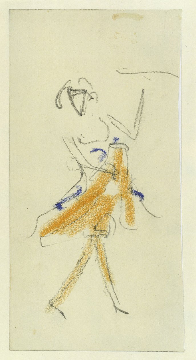 Egy táncos, 1909-1910 alkotó: Ernst Ludwig Kirchner