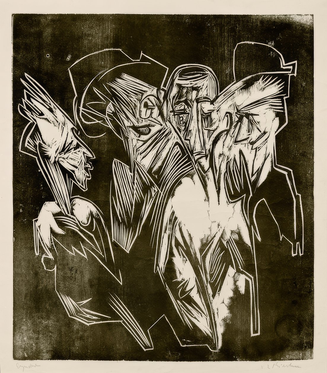 Absolon és tanácsadói alkotó: Ernst Ludwig Kirchner