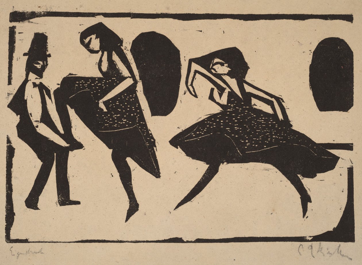 Akrobatikus tánc alkotó: Ernst Ludwig Kirchner