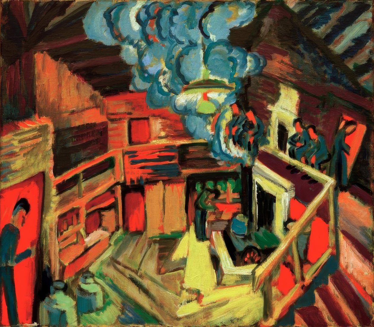 Régi tejtermelő kunyhó alkotó: Ernst Ludwig Kirchner