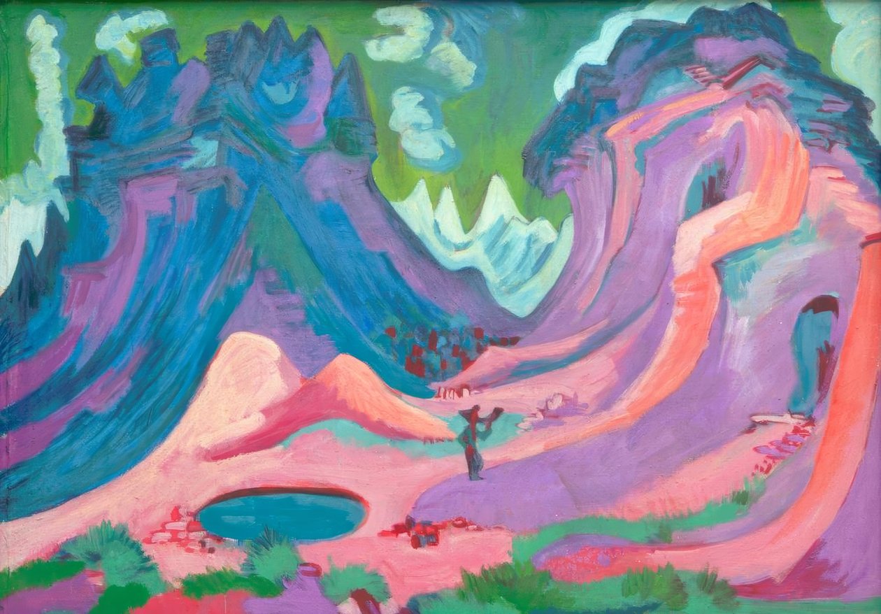 Amselfluh alkotó: Ernst Ludwig Kirchner