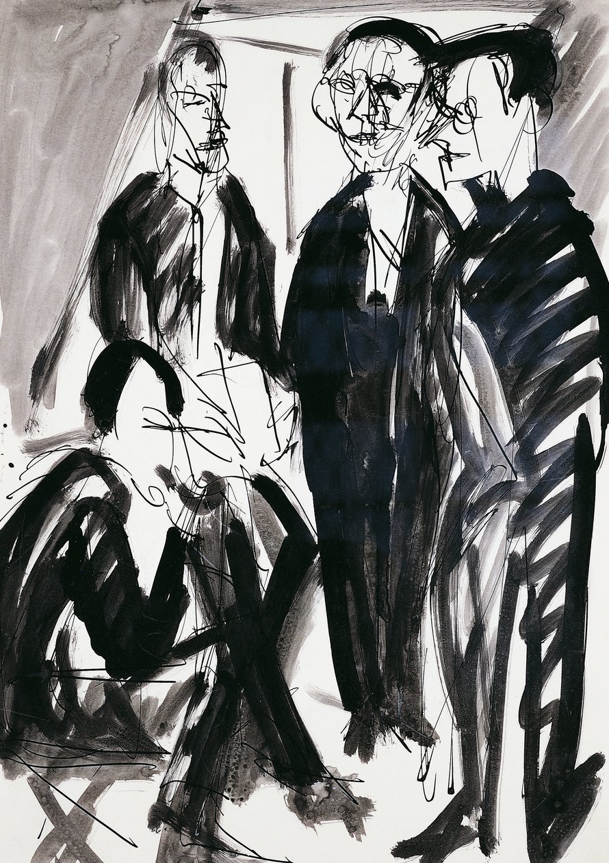 Művész és Die Brucke (A híd) csoport Drezdában, Ernst Ludwig Kirchner (1880-1938) alkotó: Ernst Ludwig Kirchner
