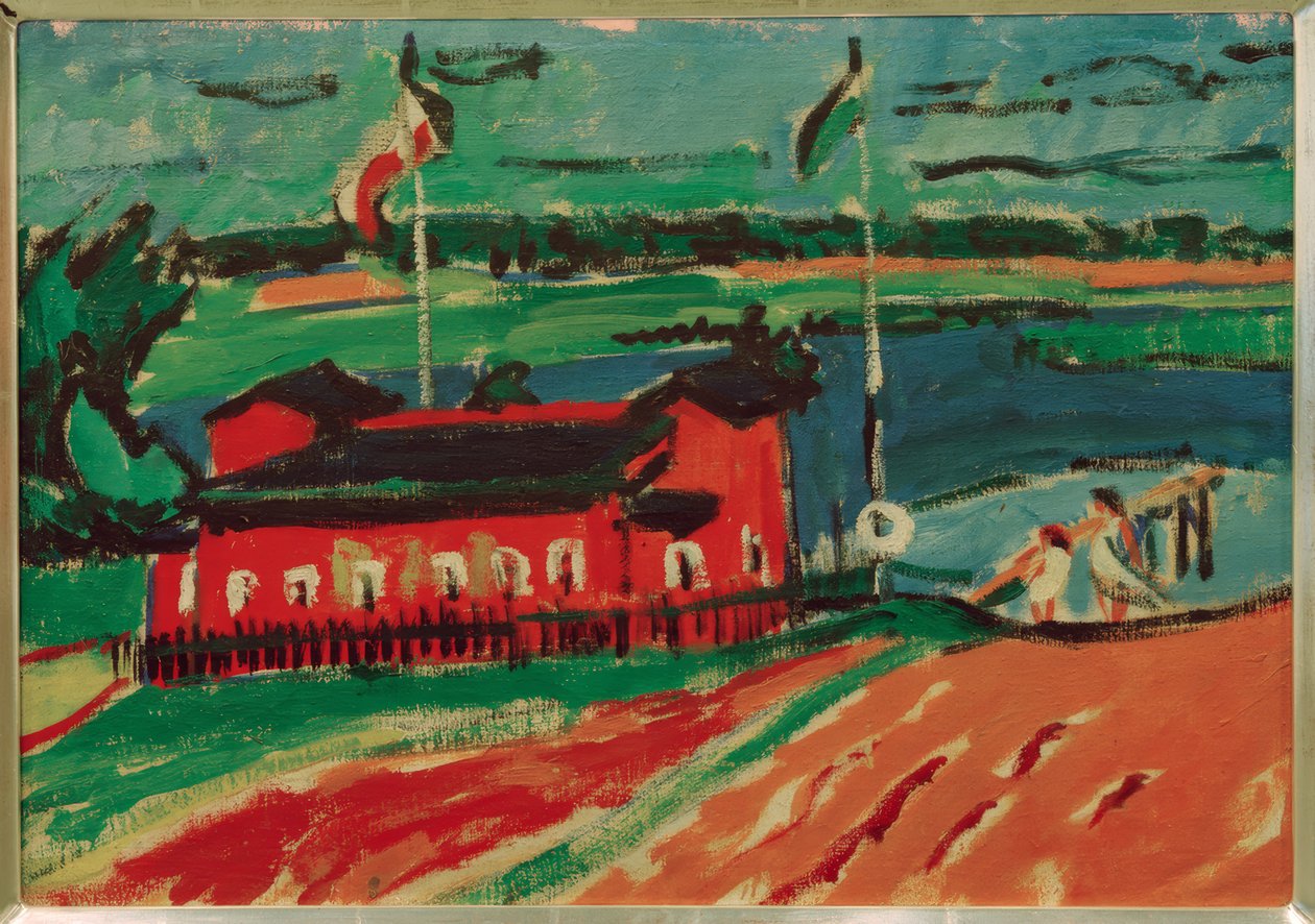 Fürdőtelep Drezda közelében alkotó: Ernst Ludwig Kirchner