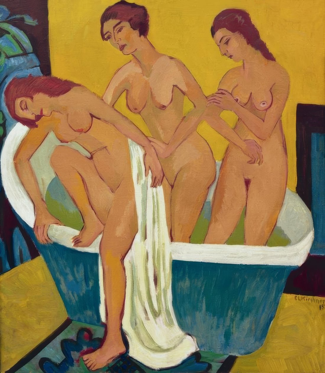Fürdő nők alkotó: Ernst Ludwig Kirchner
