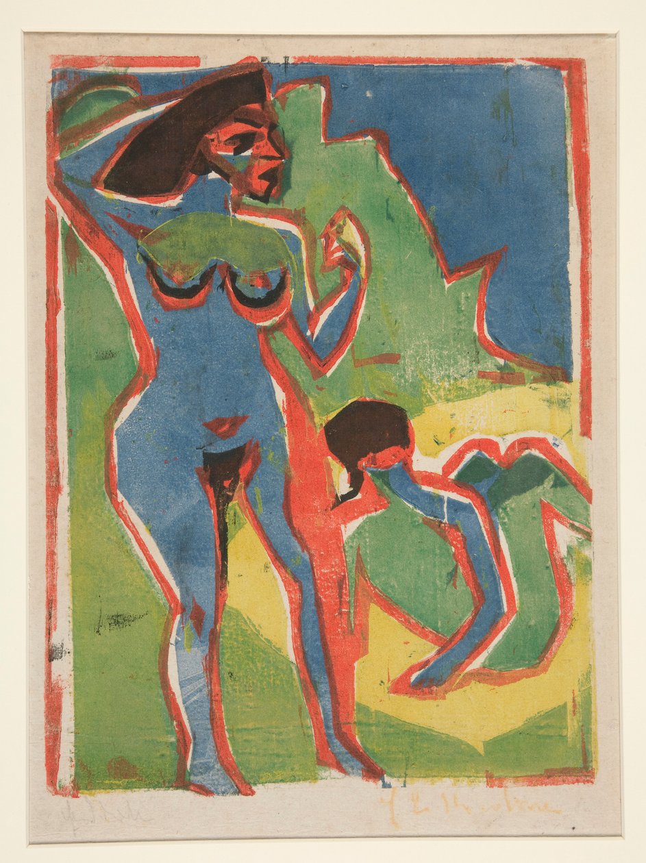 Fürdő nők - Moritzburg alkotó: Ernst Ludwig Kirchner