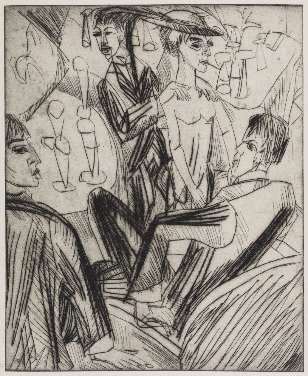 Bár-tánc alkotó: Ernst Ludwig Kirchner