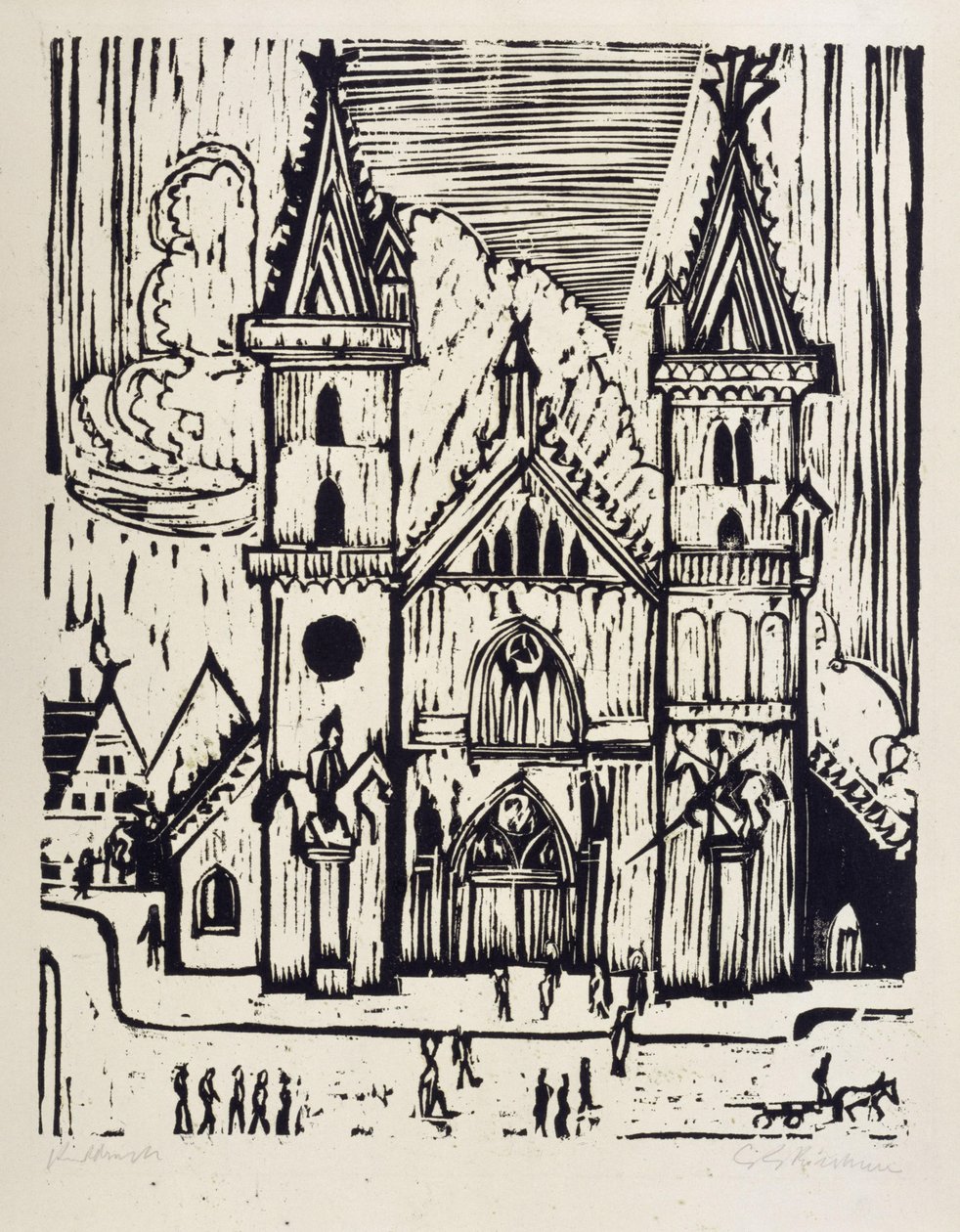 Bázeli székesegyház alkotó: Ernst Ludwig Kirchner