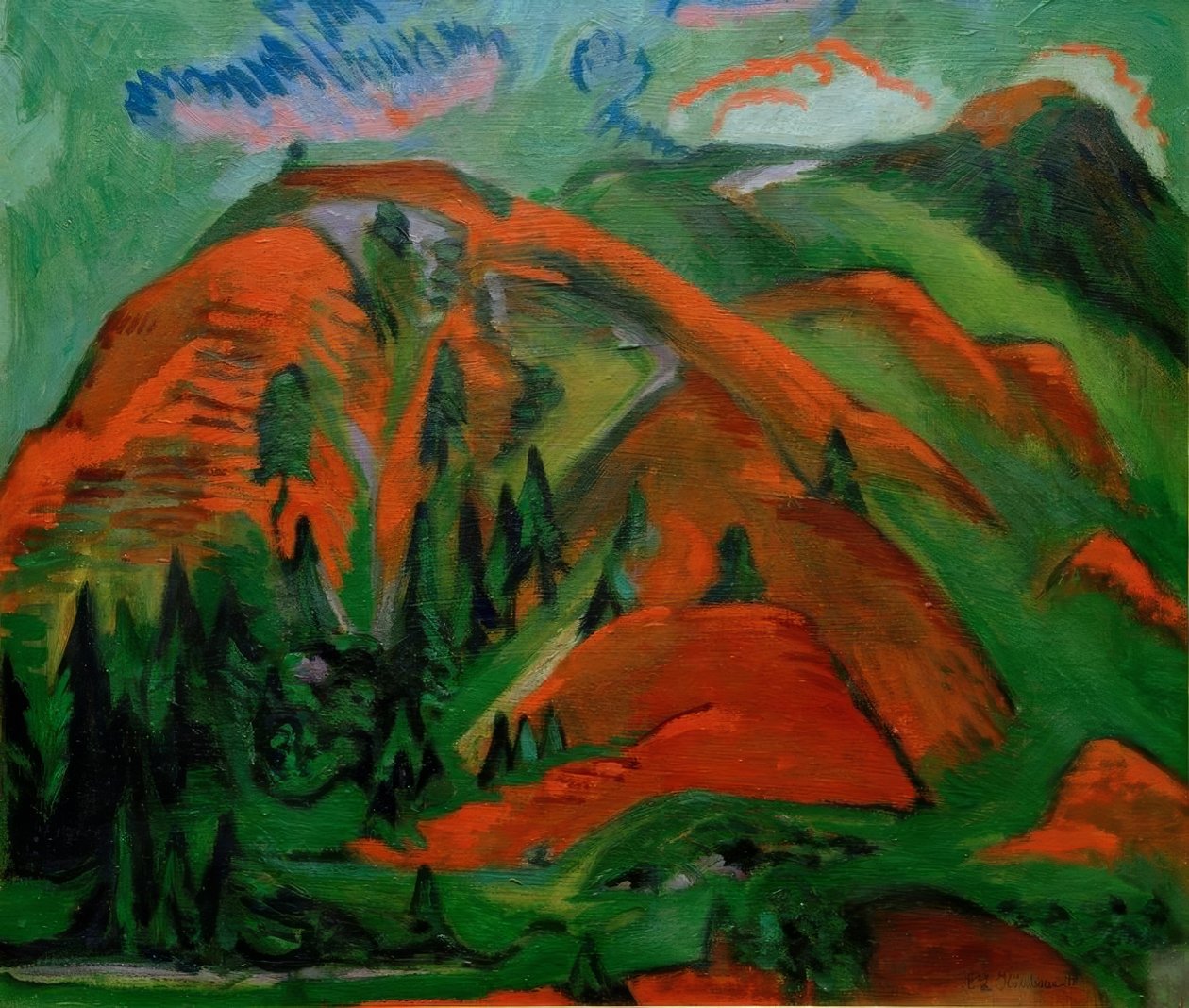 Fa vonal alkotó: Ernst Ludwig Kirchner