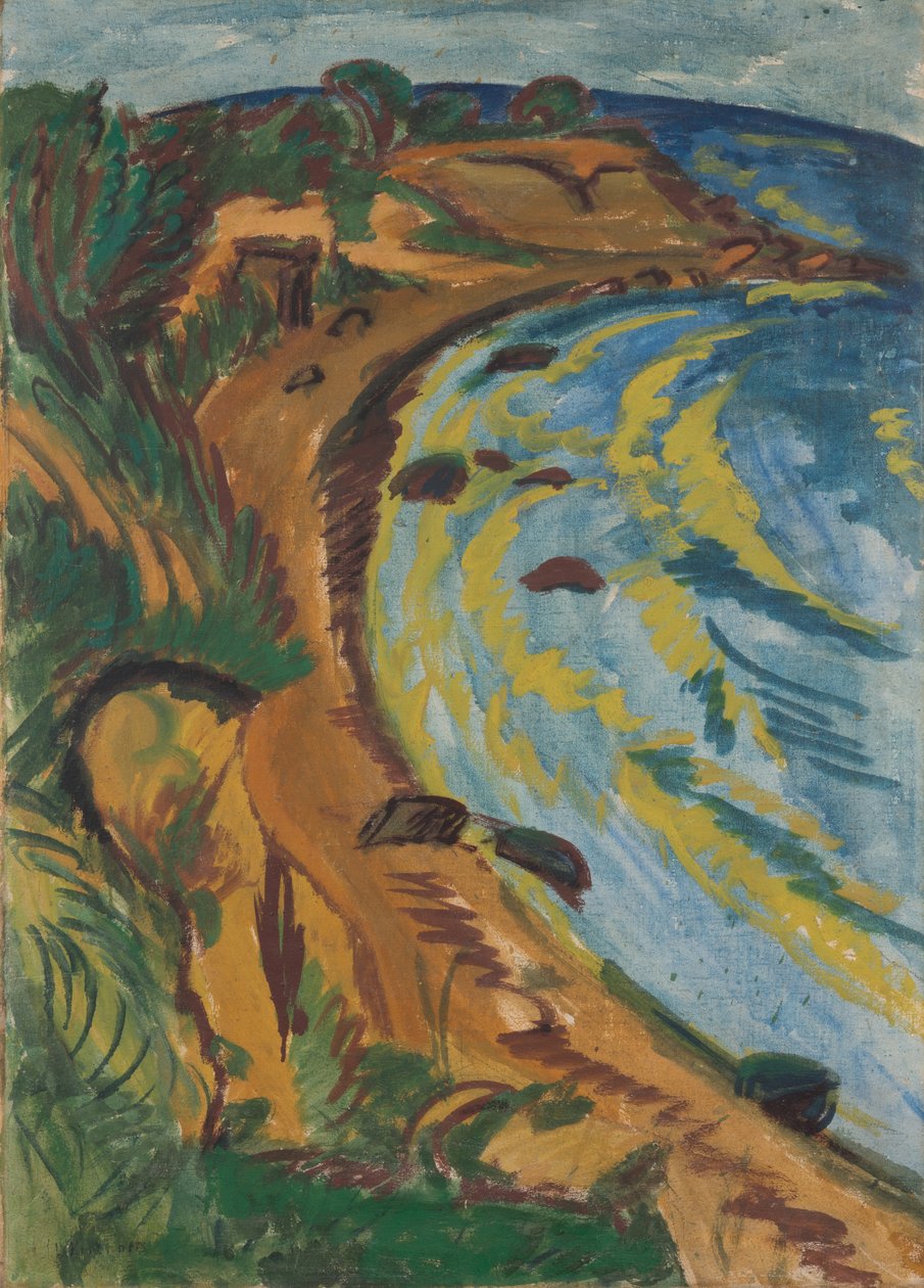 Öböl Fehmarn partján alkotó: Ernst Ludwig Kirchner