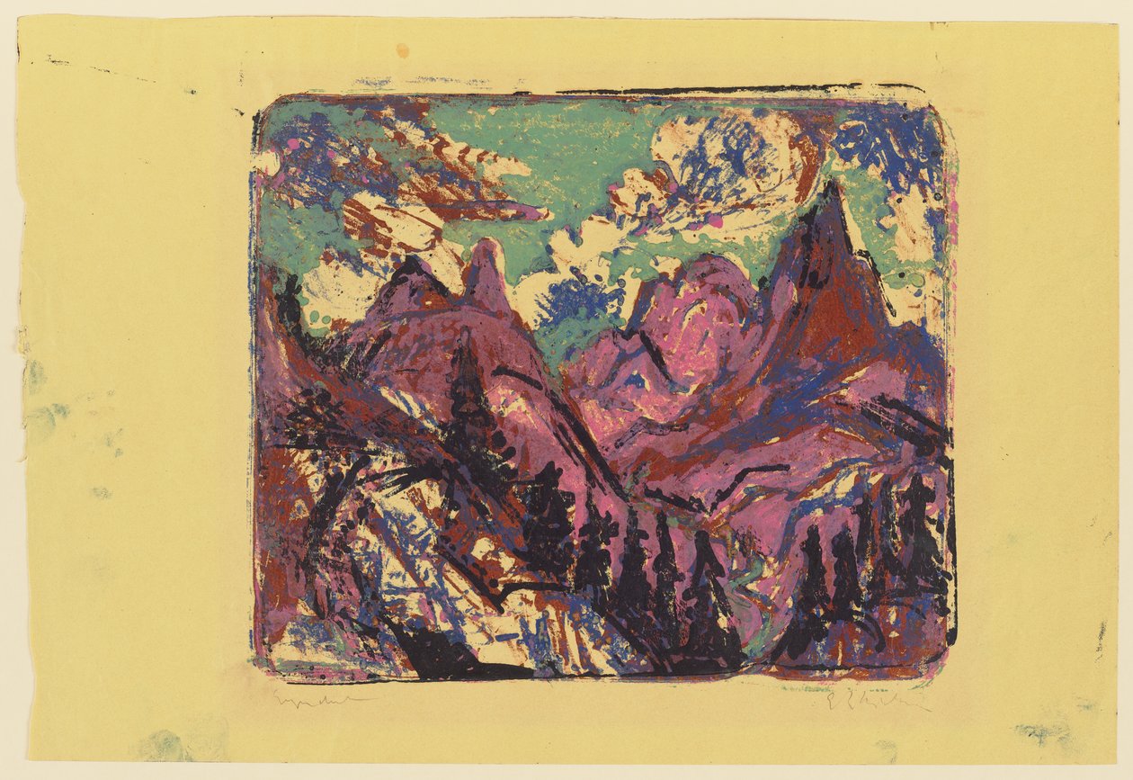 Berge alkotó: Ernst Ludwig Kirchner