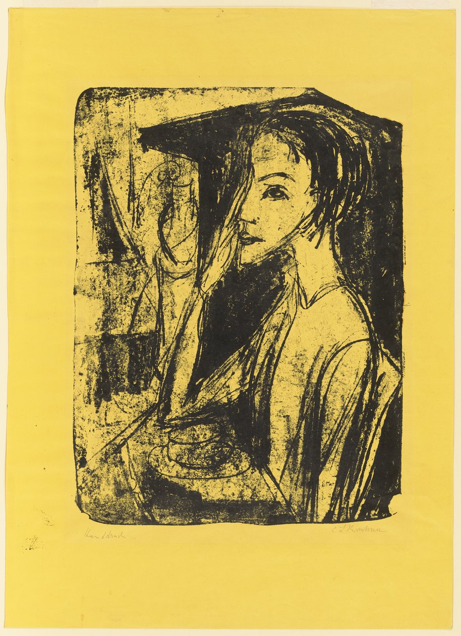 Porträt von Frau Nelly Fehr alkotó: Ernst Ludwig Kirchner