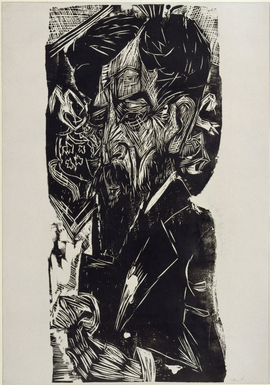 Van Vloten portréja alkotó: Ernst Ludwig Kirchner