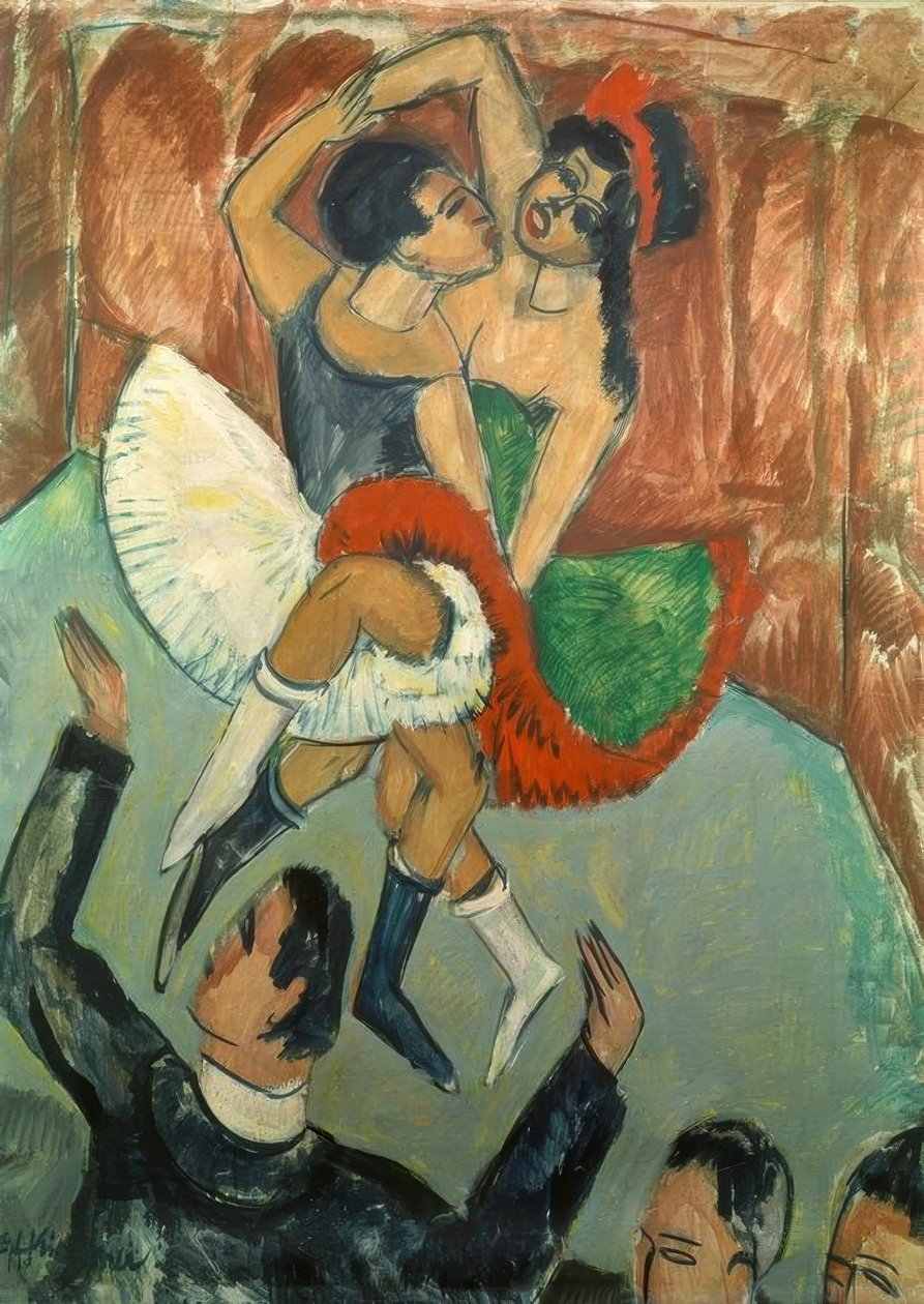 Fekete nők táncolnak alkotó: Ernst Ludwig Kirchner