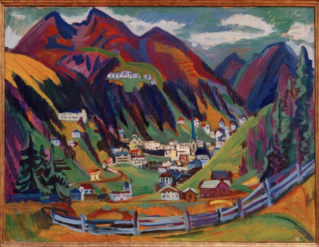 Davos kilátása alkotó: Ernst Ludwig Kirchner