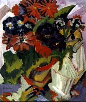 Virágcsokor cukortartóval alkotó: Ernst Ludwig Kirchner