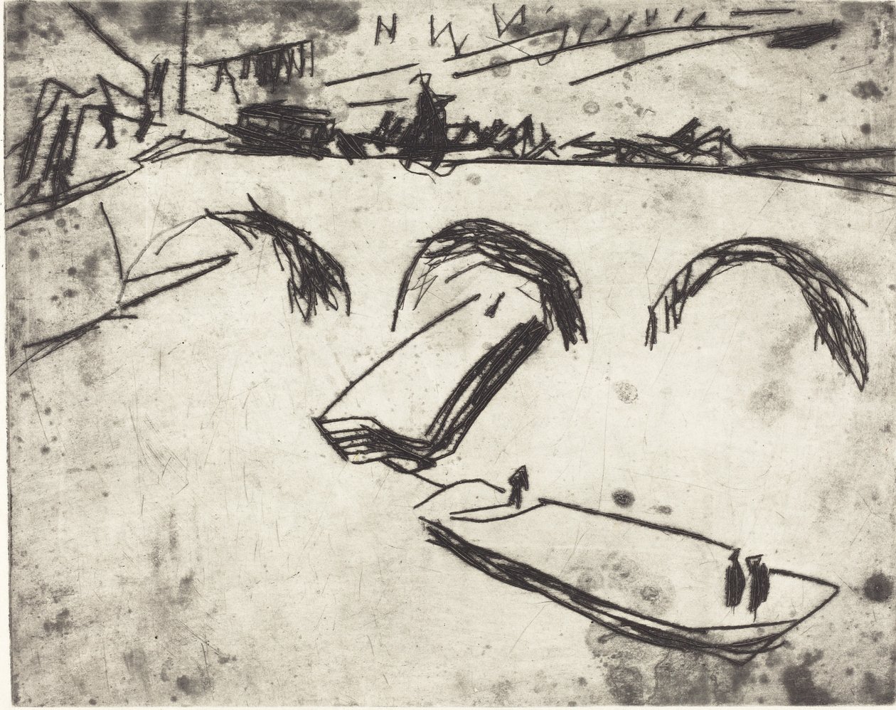 Híd a koronaherceg rakparton (Brucke am Kronprinzen Ufer) alkotó: Ernst Ludwig Kirchner