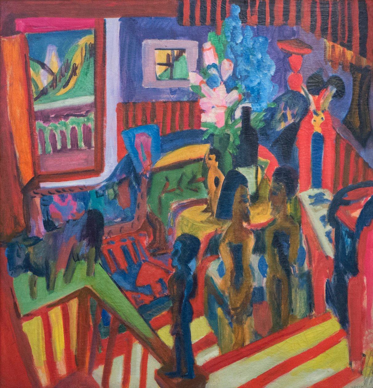 A műterem sarka, 1920. alkotó: Ernst Ludwig Kirchner