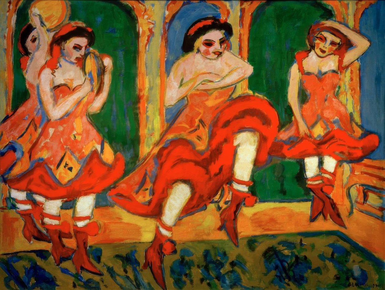 Czardastänzerinnen alkotó: Ernst Ludwig Kirchner