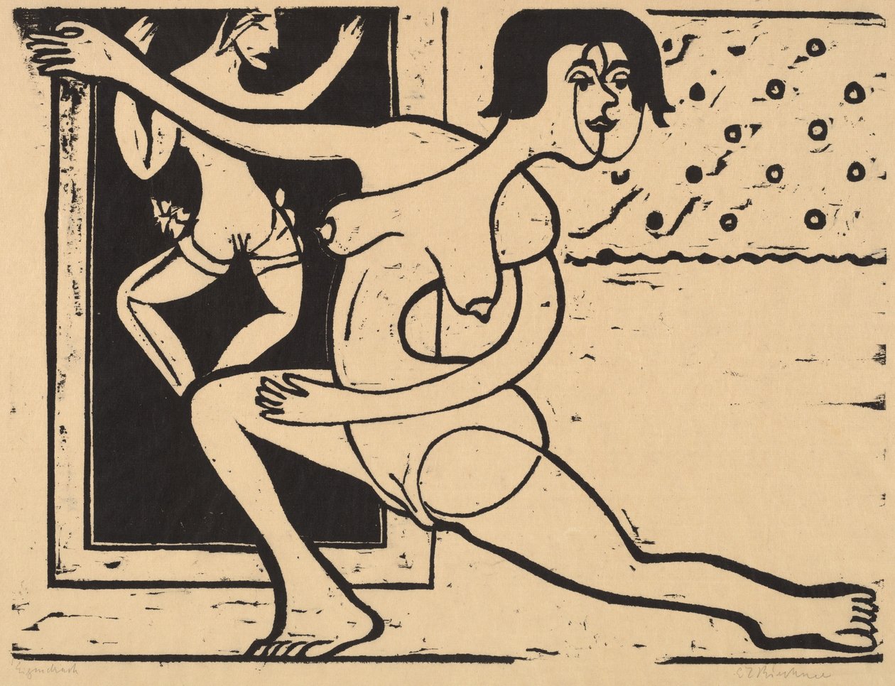 Táncos gyakorlás alkotó: Ernst Ludwig Kirchner