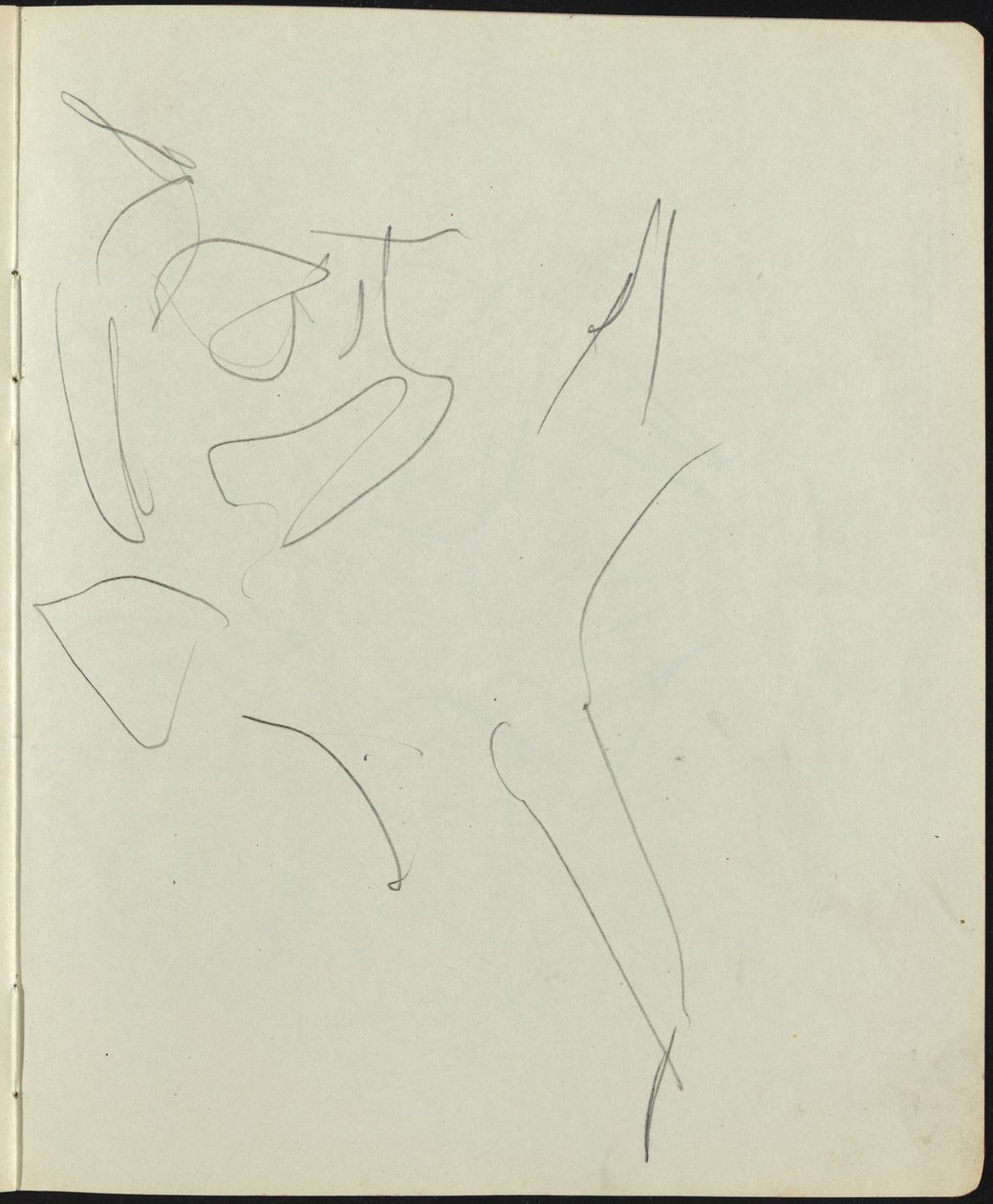 Táncosok és előadók (Oldal egy vázlatfüzetből) alkotó: Ernst Ludwig Kirchner