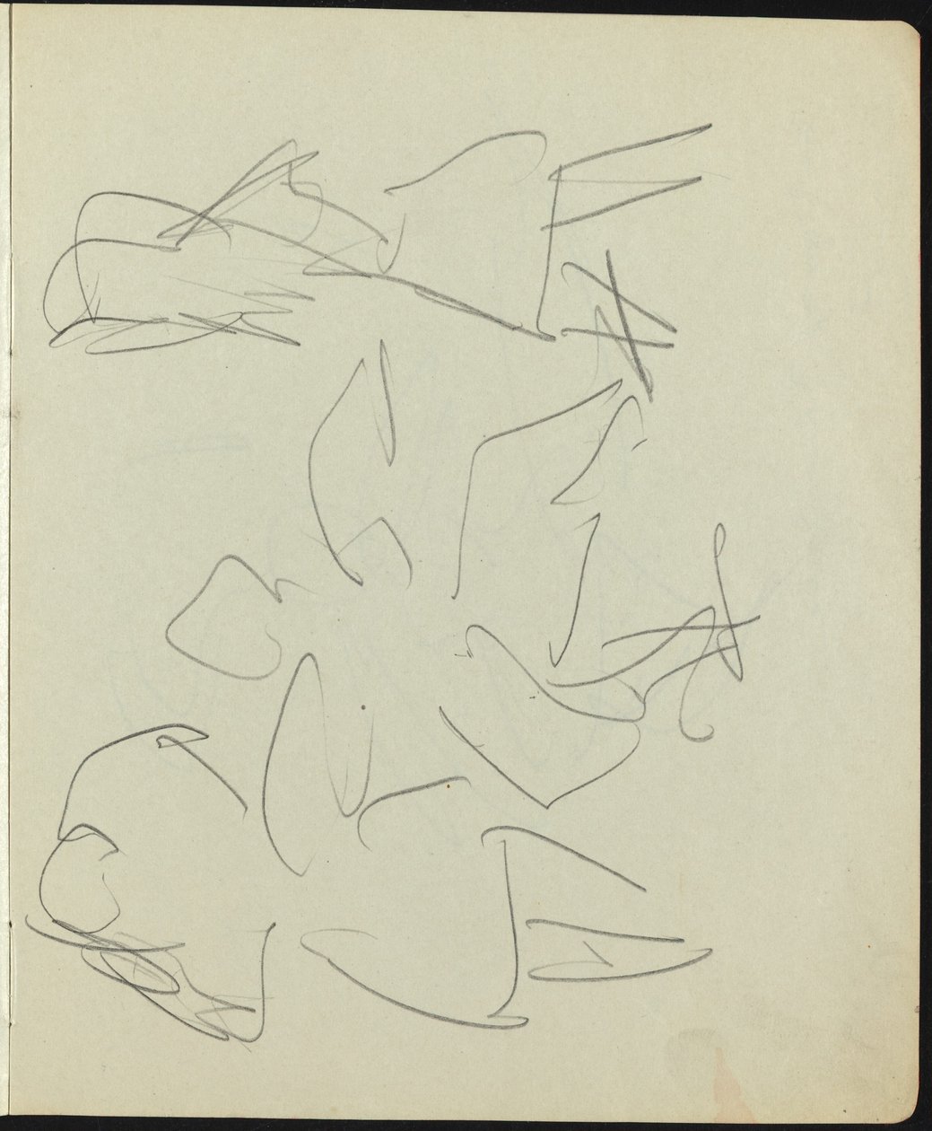 Táncosok és előadók (Oldal egy vázlatfüzetből) alkotó: Ernst Ludwig Kirchner