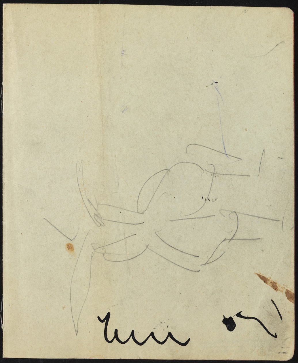 Táncosok és előadók (Oldal egy vázlatfüzetből) alkotó: Ernst Ludwig Kirchner
