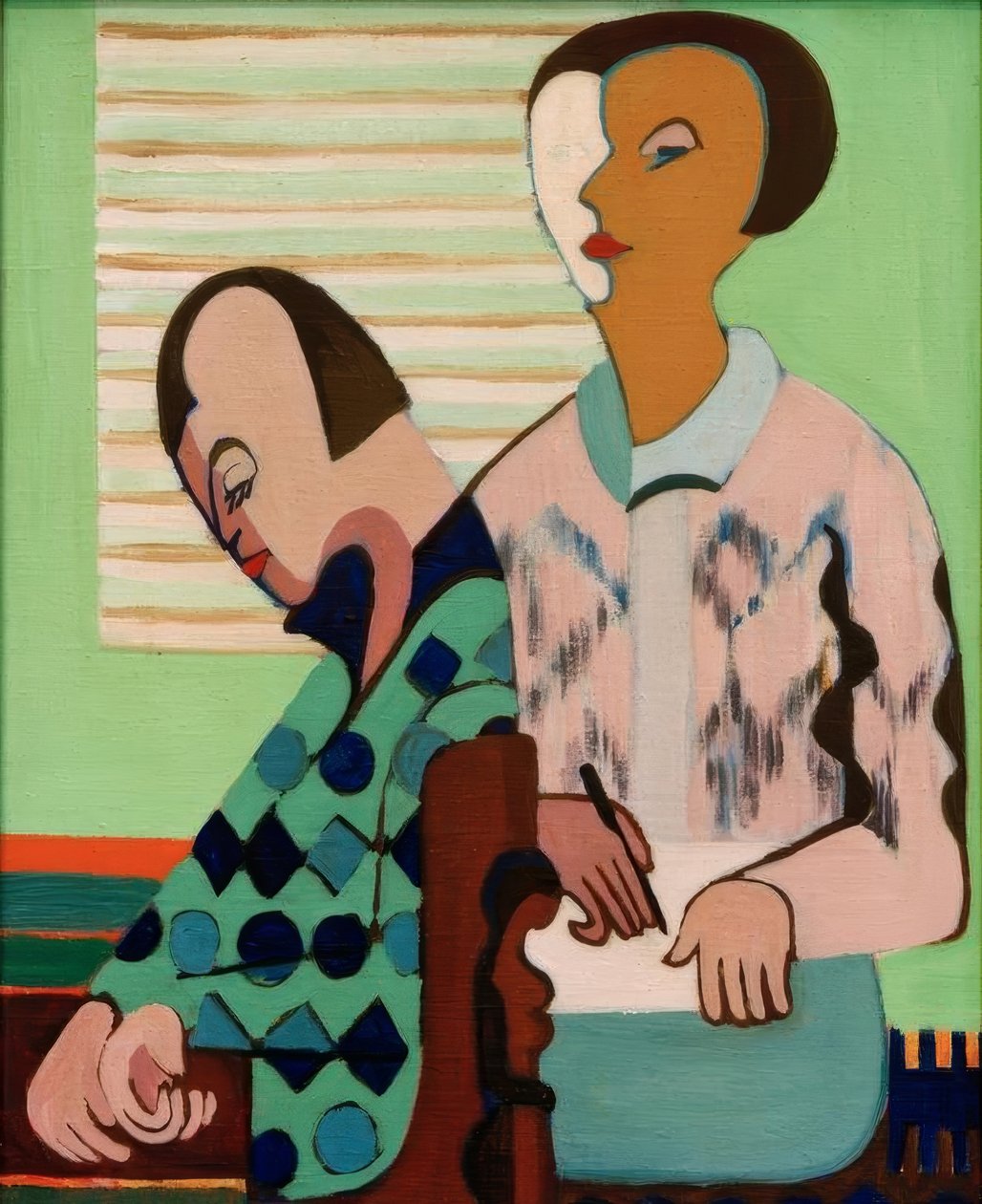 A pár. Önarckép Ernával alkotó: Ernst Ludwig Kirchner