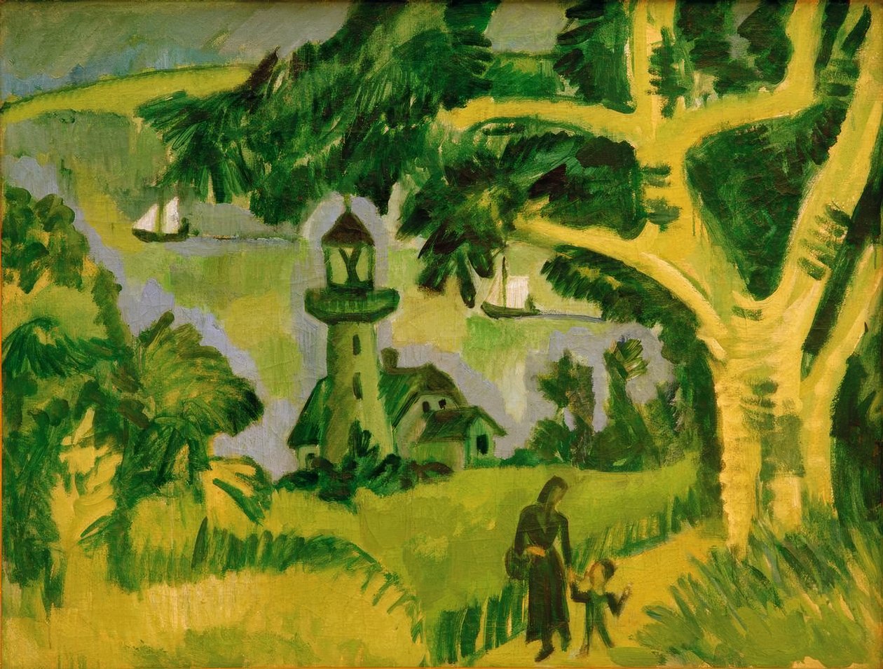 A fehmarni világítótorony alkotó: Ernst Ludwig Kirchner