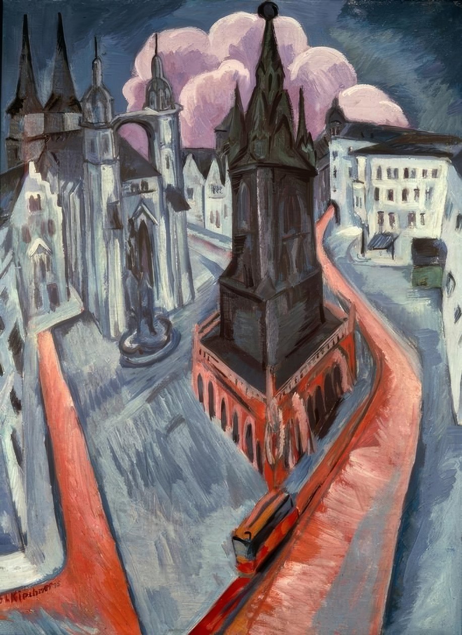 A vörös torony Hallében alkotó: Ernst Ludwig Kirchner