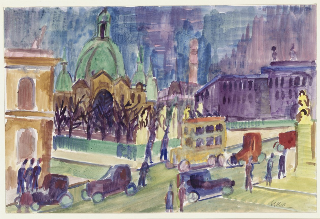 A berlini dóm, a kastély és a kastélyhíd alkotó: Ernst Ludwig Kirchner