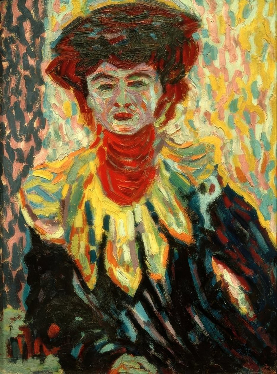 Doris nyakmerevítővel alkotó: Ernst Ludwig Kirchner