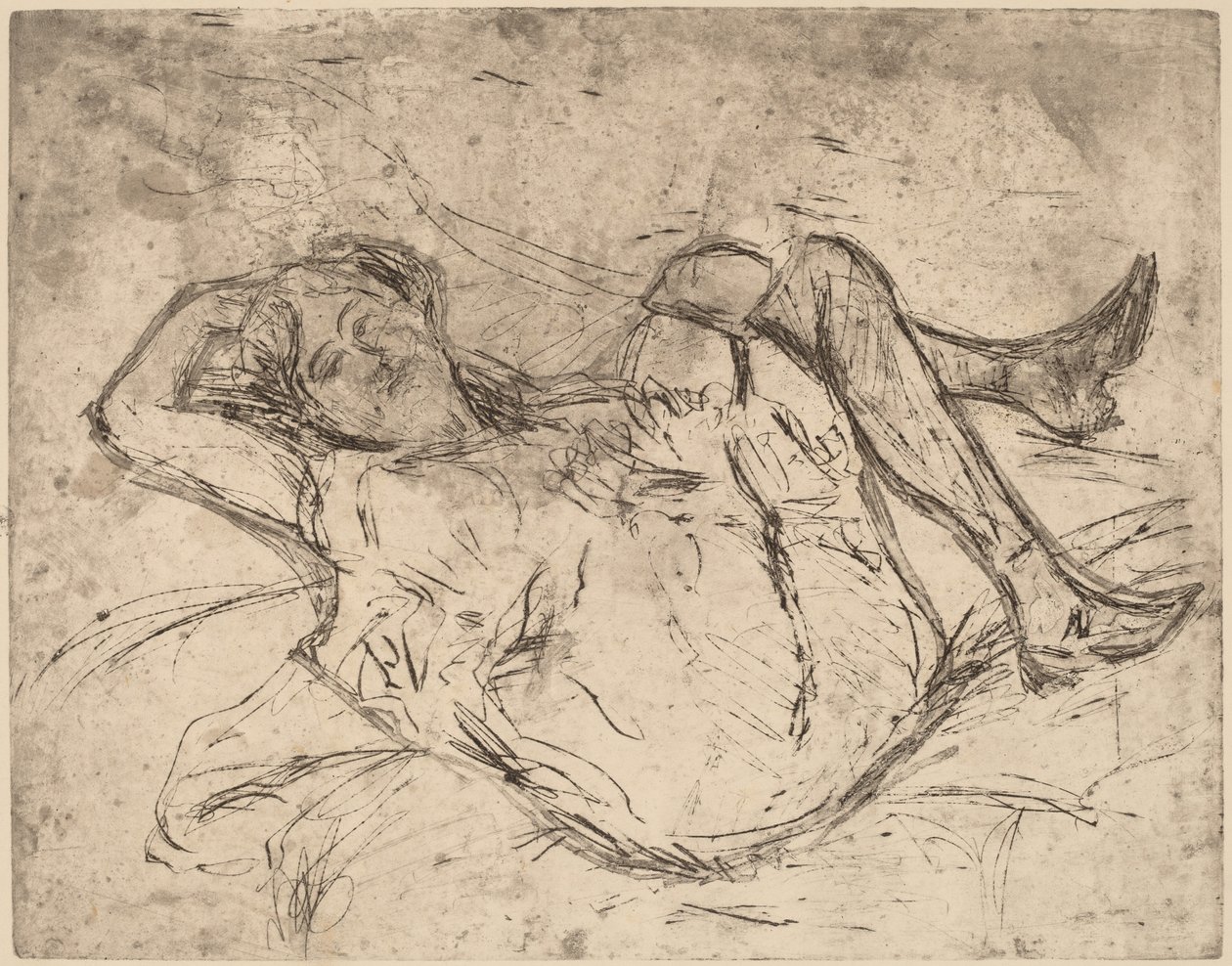 Álmodozó lány alkotó: Ernst Ludwig Kirchner