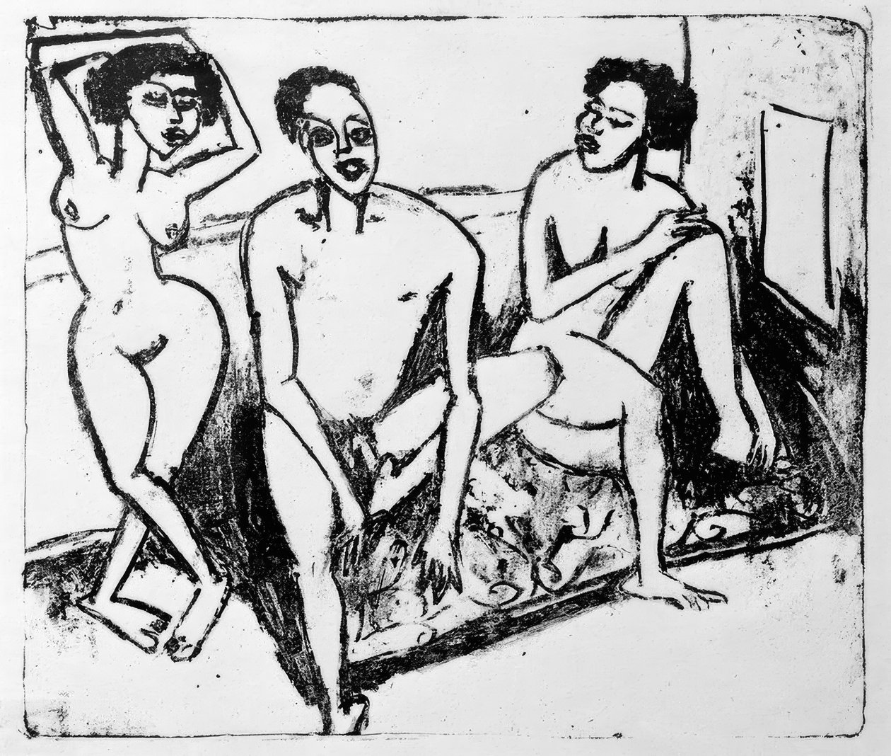 Három fekete akt alkotó: Ernst Ludwig Kirchner