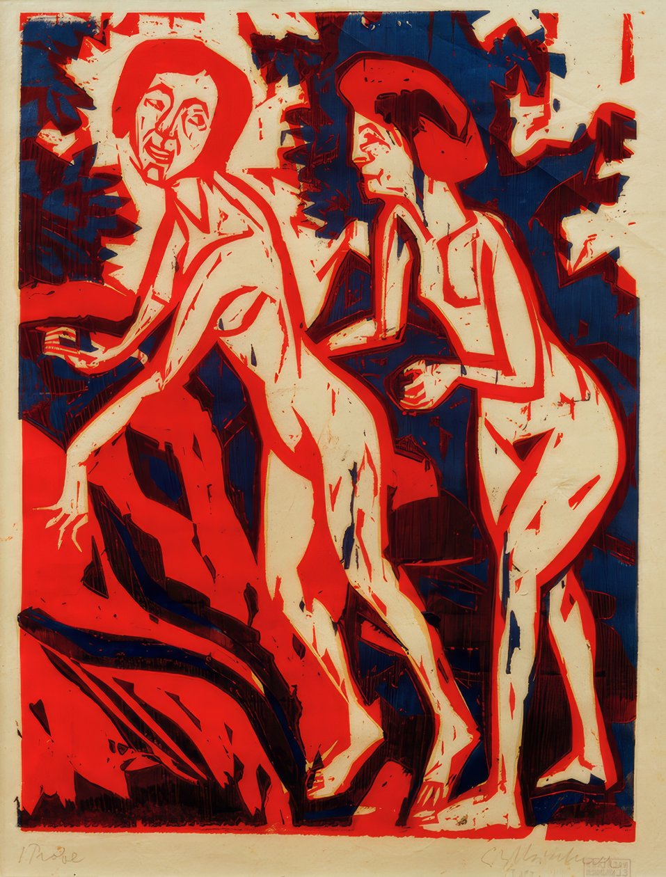 E.L.Kirchner, Fürdés alkotó: Ernst Ludwig Kirchner