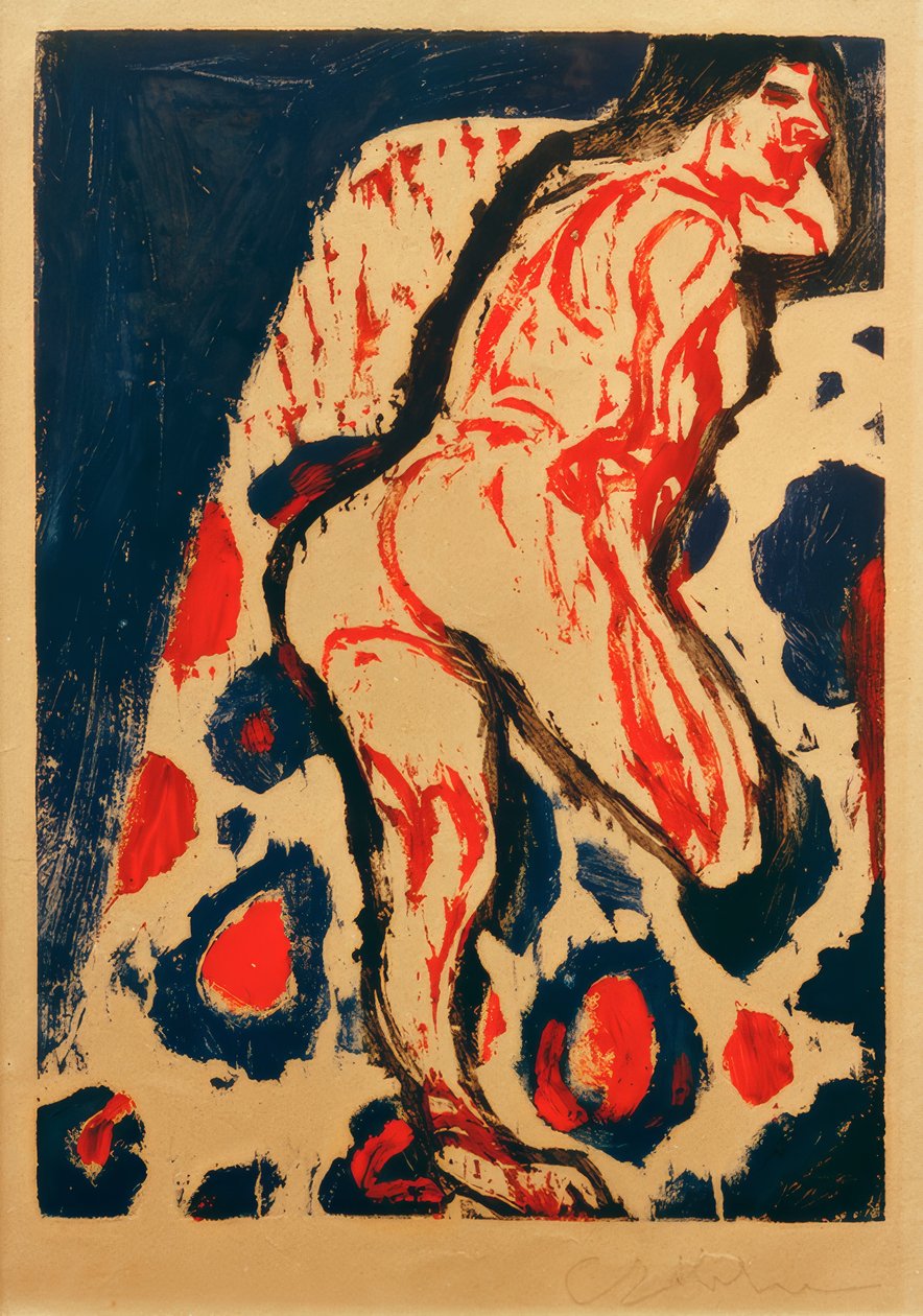 E.L. Kirchner, fekvő akt alkotó: Ernst Ludwig Kirchner
