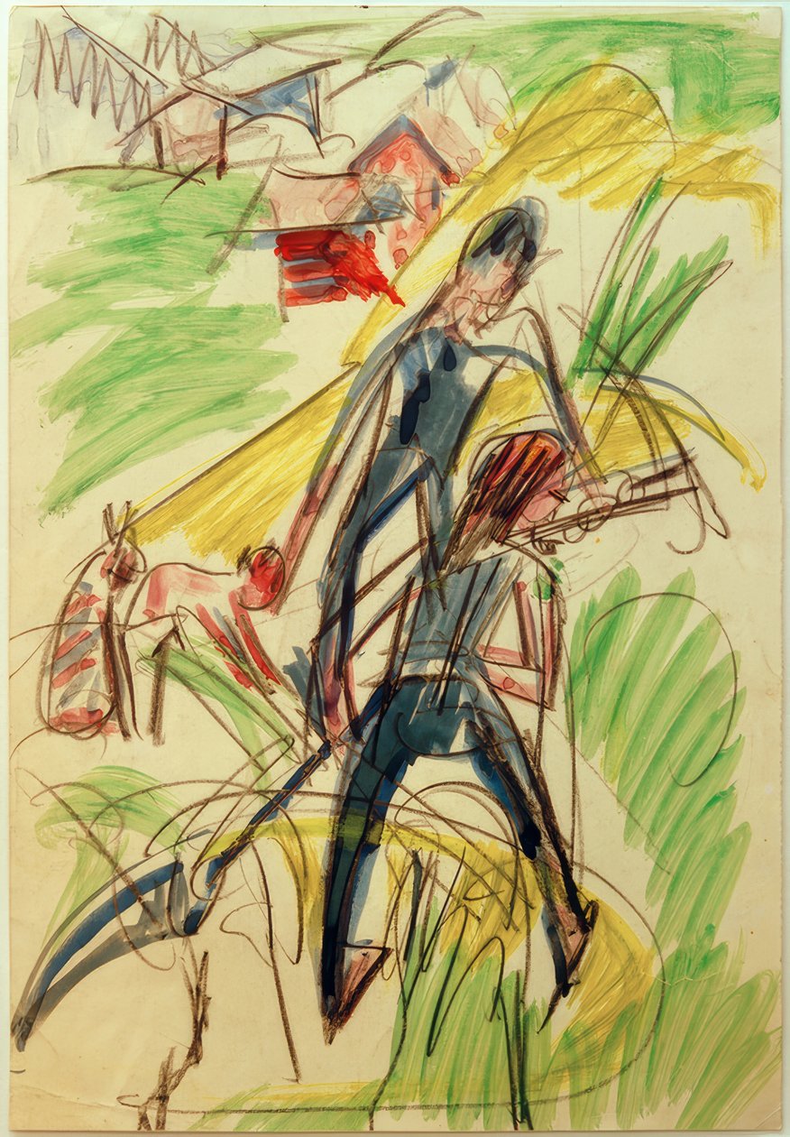E. L. Kirchner, Kaszáló gazdák alkotó: Ernst Ludwig Kirchner