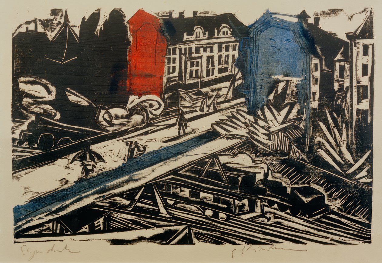 E.L. Kirchner, a Wannseebahn felüljáró hídja alkotó: Ernst Ludwig Kirchner