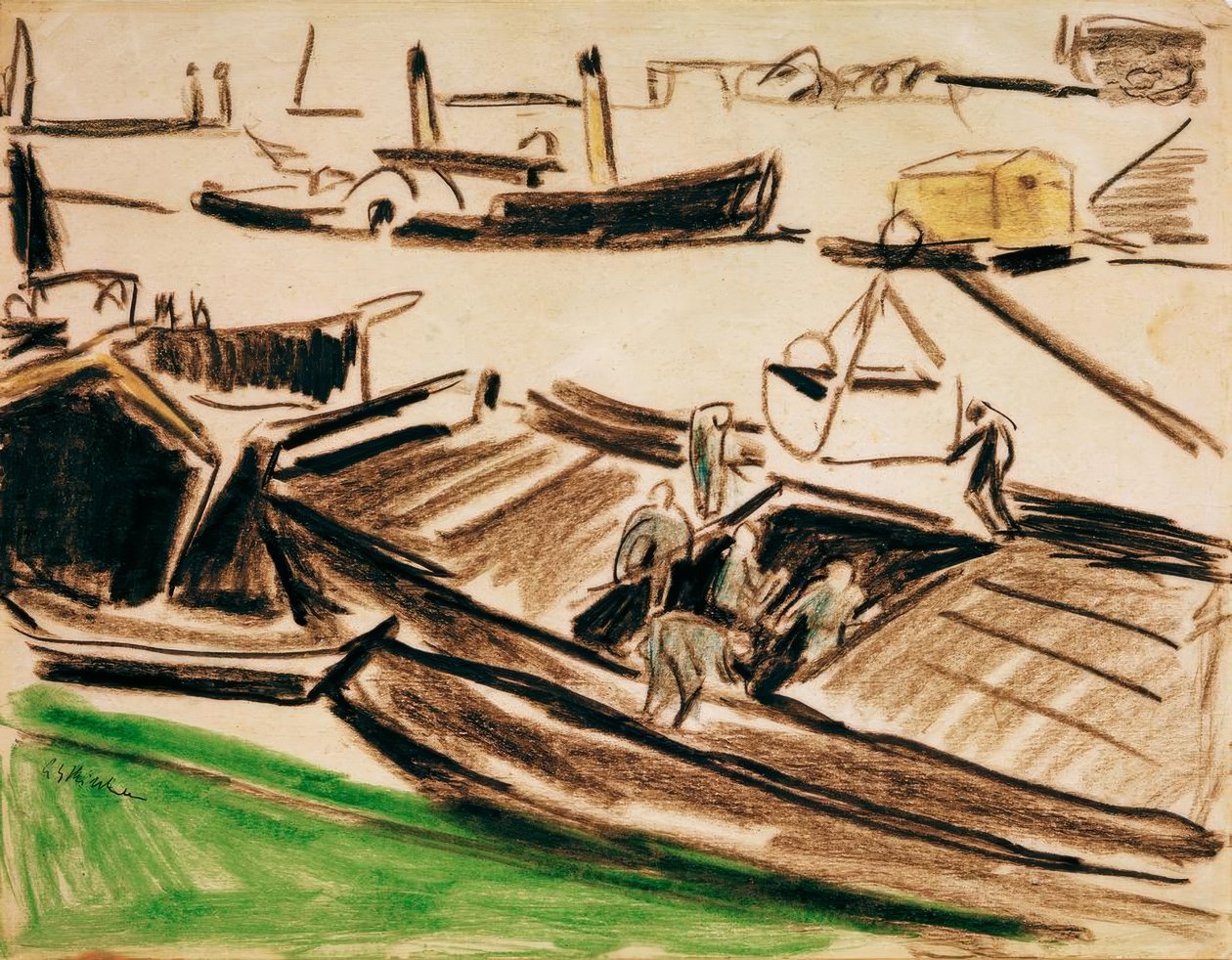 Elbe csírák II alkotó: Ernst Ludwig Kirchner