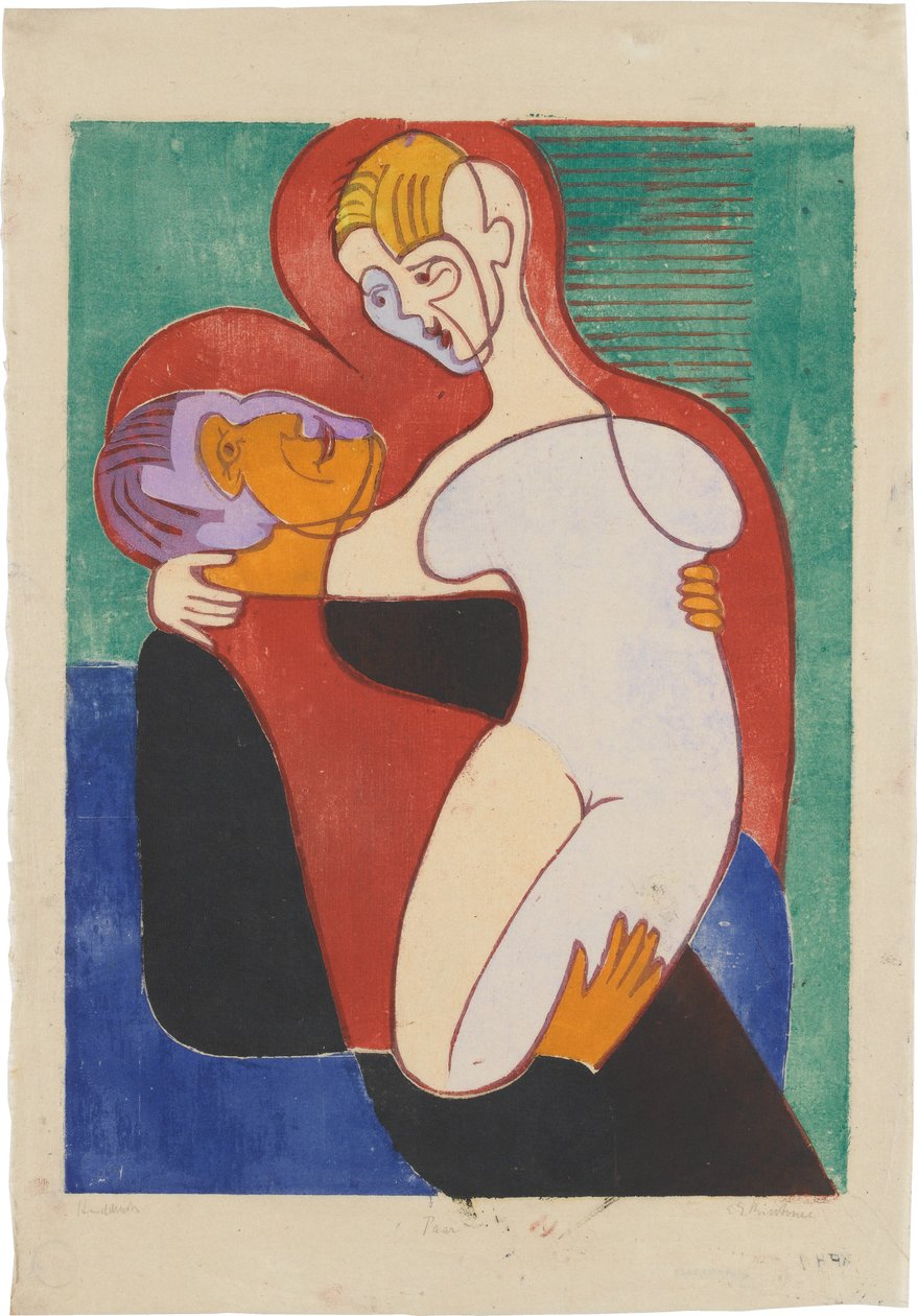 Elisabeth és Julius Hembus (Szerelmespár; A Hembus házaspár) alkotó: Ernst Ludwig Kirchner