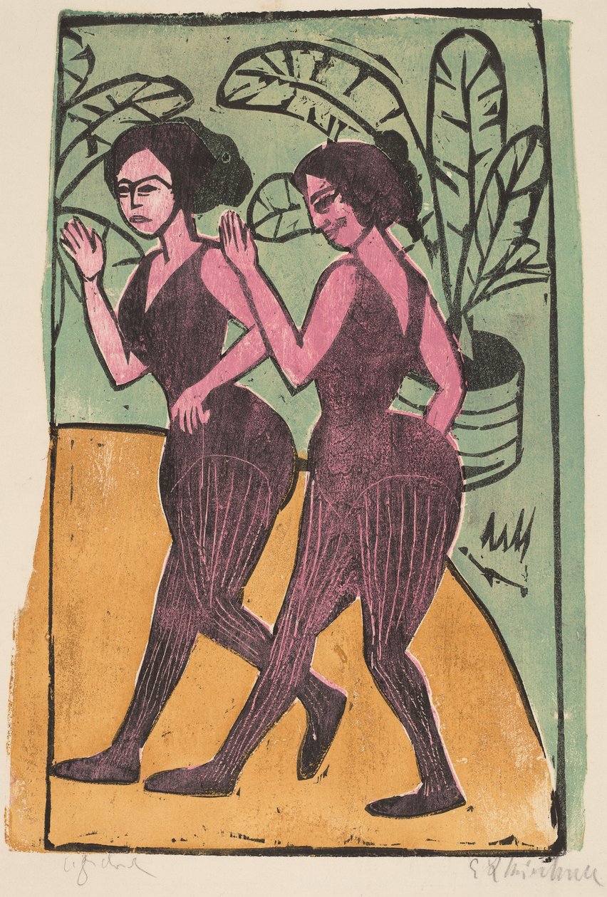 Angol sztepptáncosok, 1911 alkotó: Ernst Ludwig Kirchner