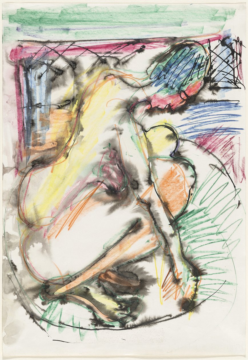 Erna fürdőkádban alkotó: Ernst Ludwig Kirchner