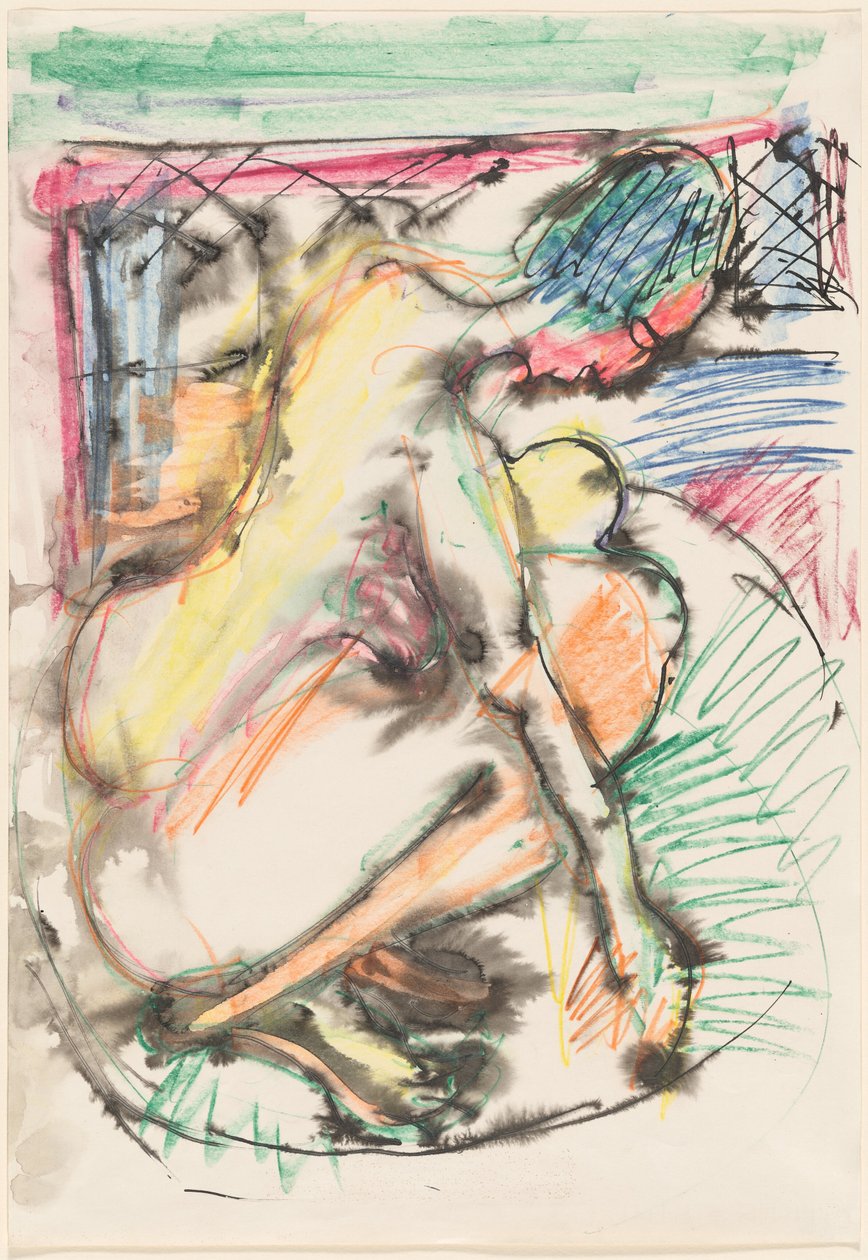 Erna fürdőkádban alkotó: Ernst Ludwig Kirchner
