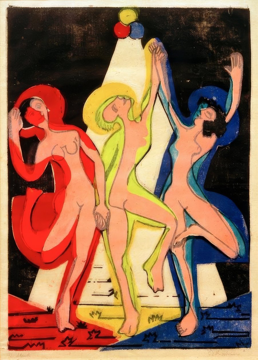Színes tánc alkotó: Ernst Ludwig Kirchner
