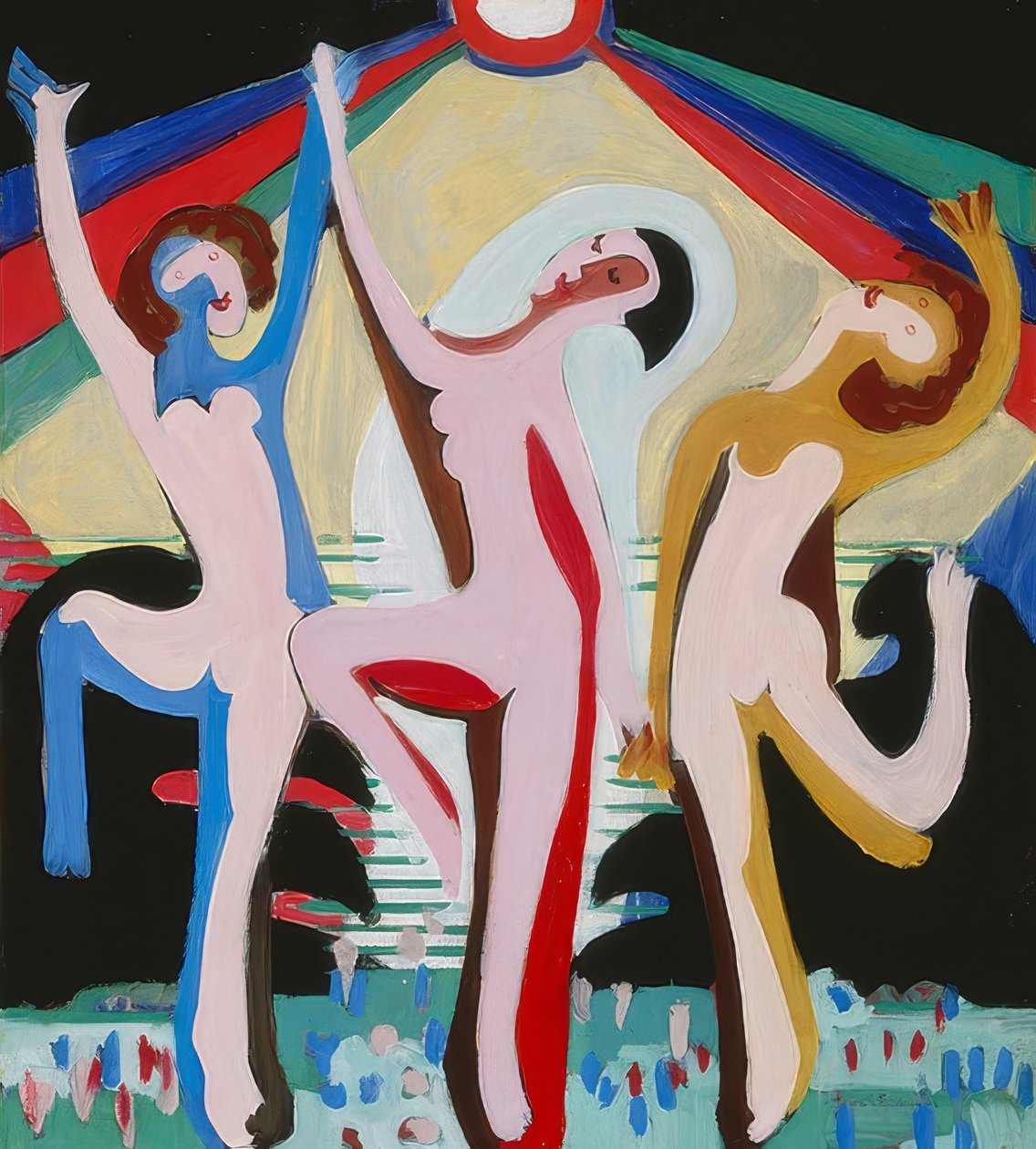 Színes tánc alkotó: Ernst Ludwig Kirchner