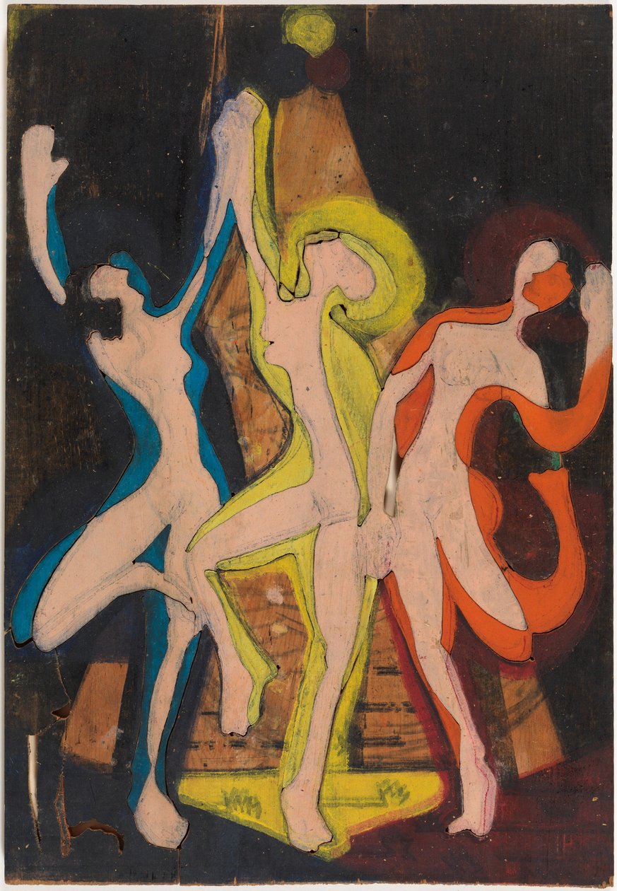 Színtánc, Farbstock II alkotó: Ernst Ludwig Kirchner