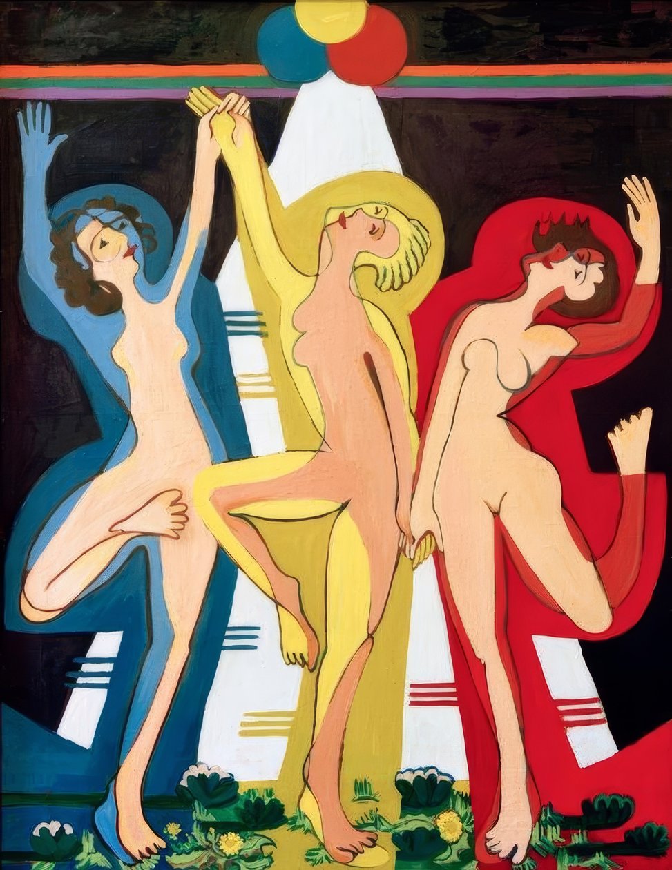 Színes tánc II alkotó: Ernst Ludwig Kirchner